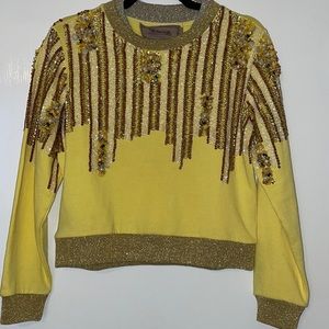 New “The ugly Girl” beaded sweatshirt in size XS